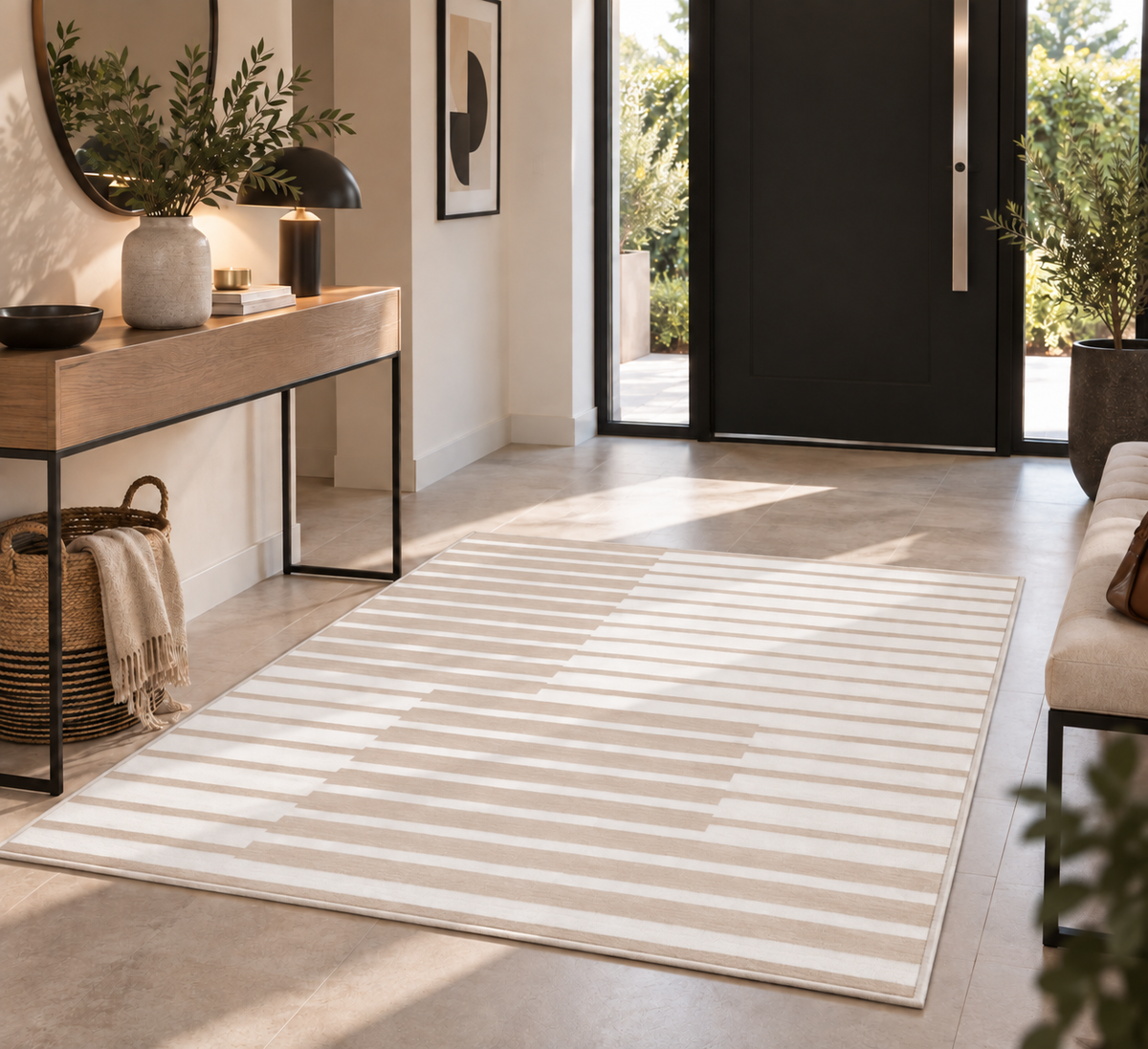 Lorena - Tapis lavable et antidérapant
