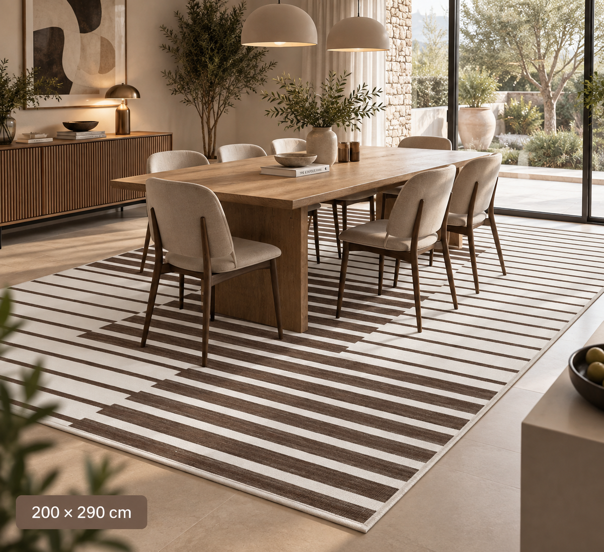 Lorena - Tapis lavable et antidérapant
