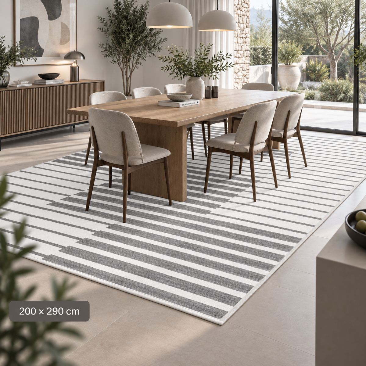 Lorena - Tapis lavable et antidérapant