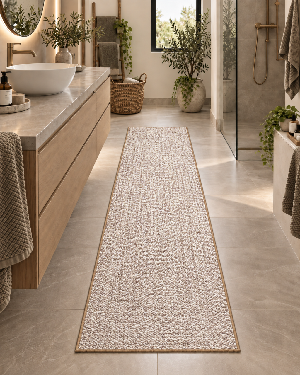 Lucciano - Tapis lavable et antidérapant