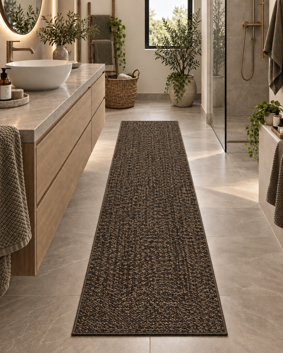 Lucciano - Tapis lavable et antidérapant