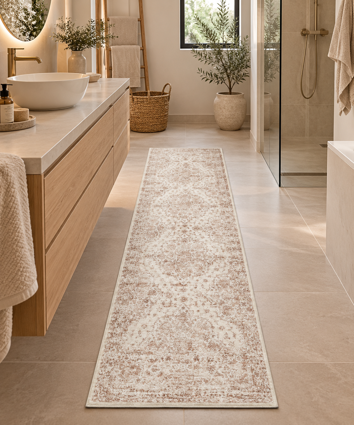 Luccio - Tapis lavable et antidérapant