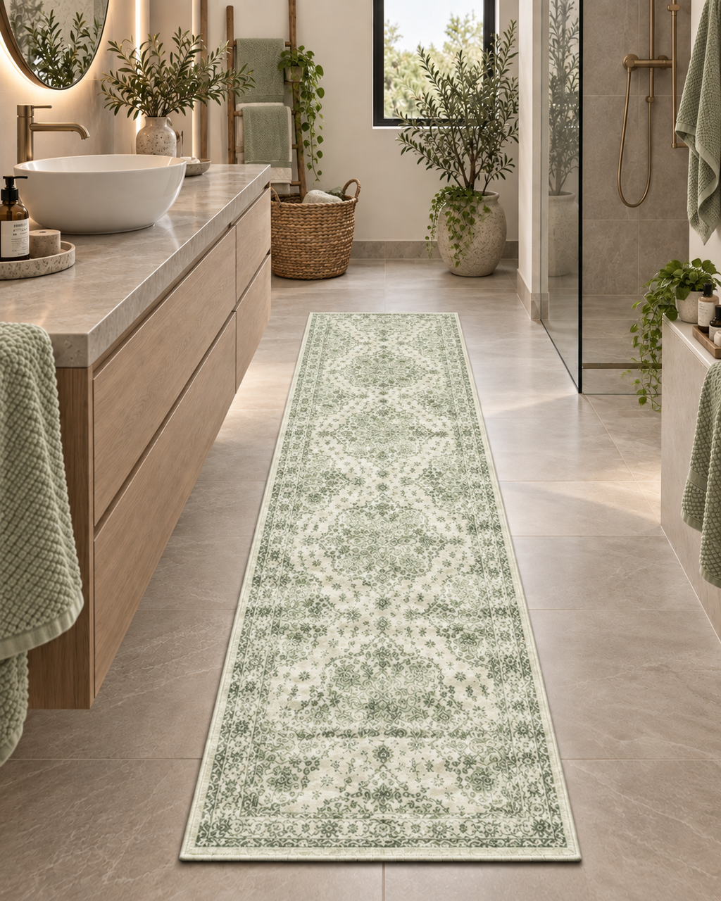 Luccio - Tapis lavable et antidérapant